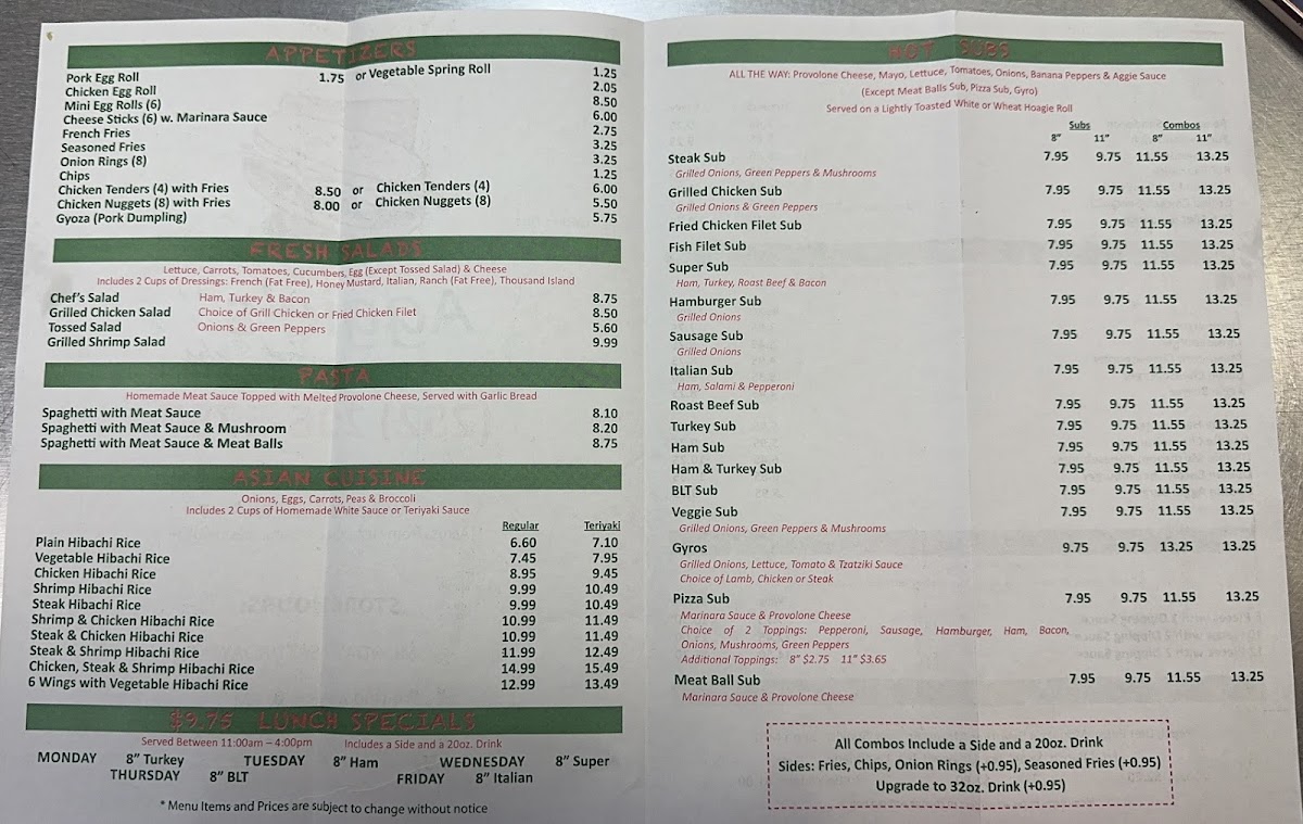 Aggie's Hot Subs - 2