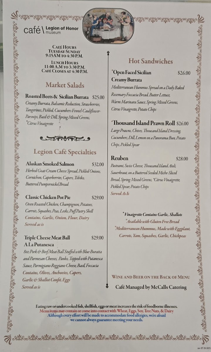 Legion of Honor Café - 1