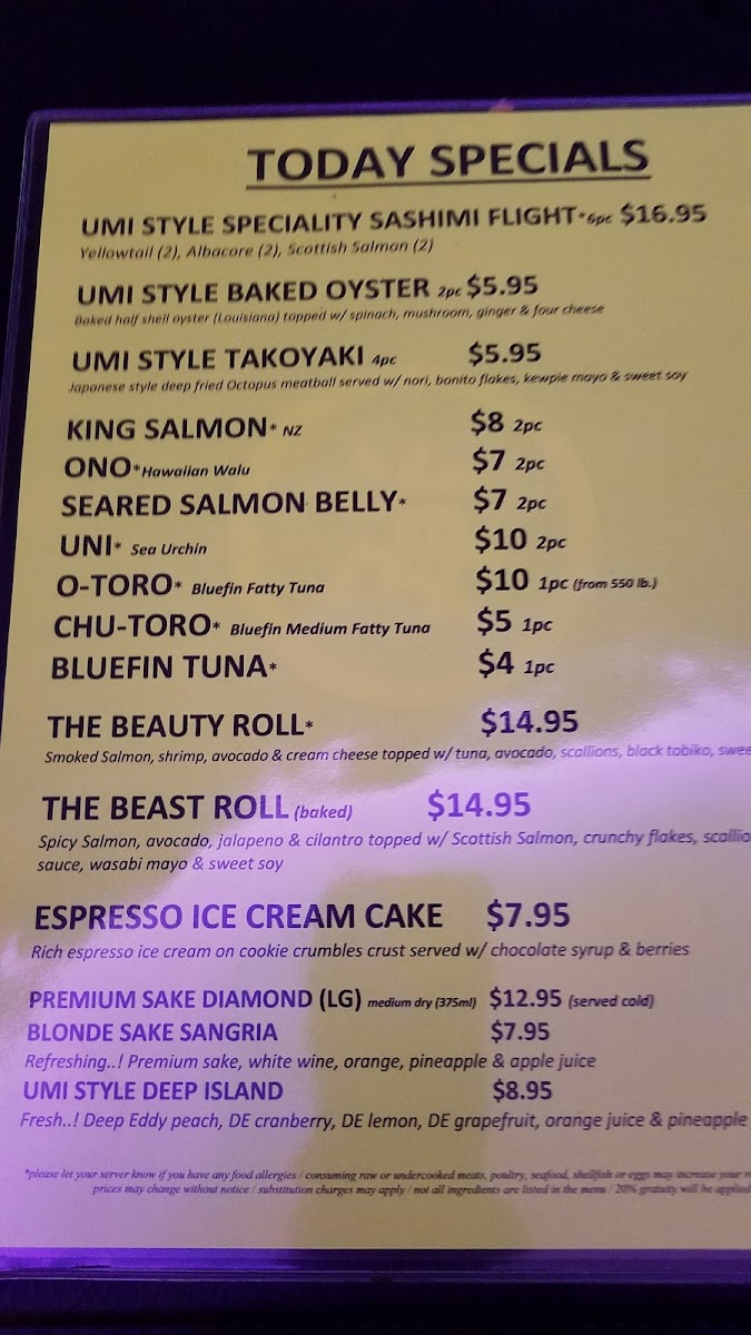 Umi Sushi Bar & Grill - 10