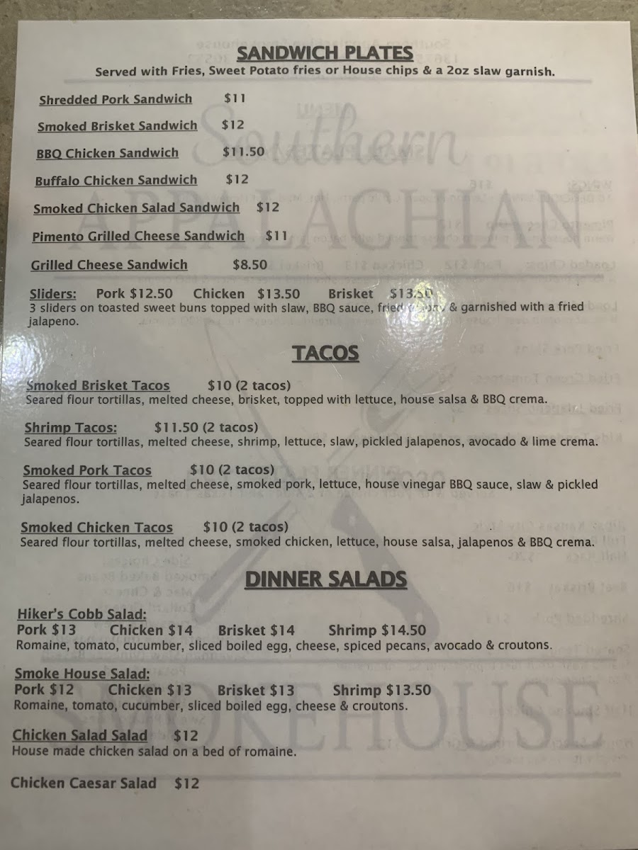 Southern Appalachian Smokehouse - 1