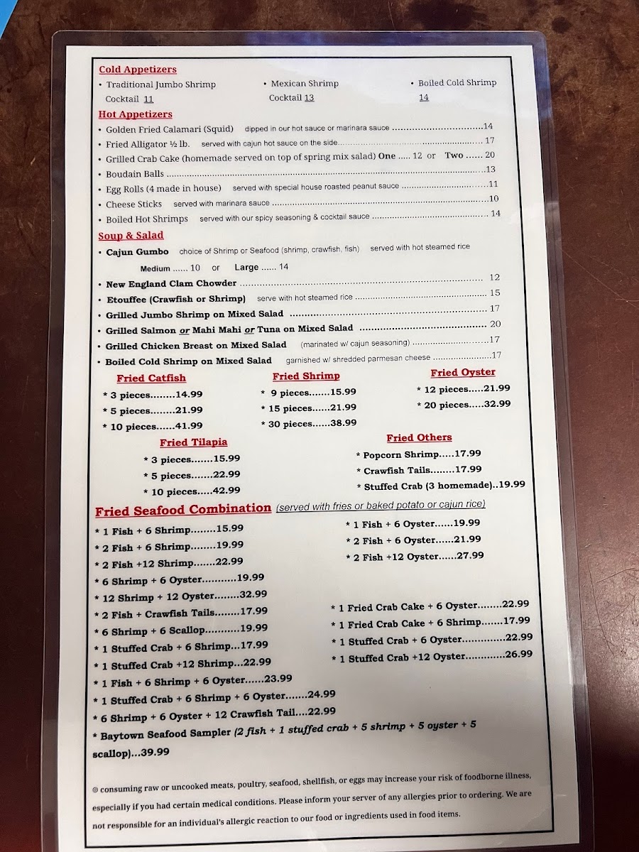Baytown Seafood Restaurant - 1