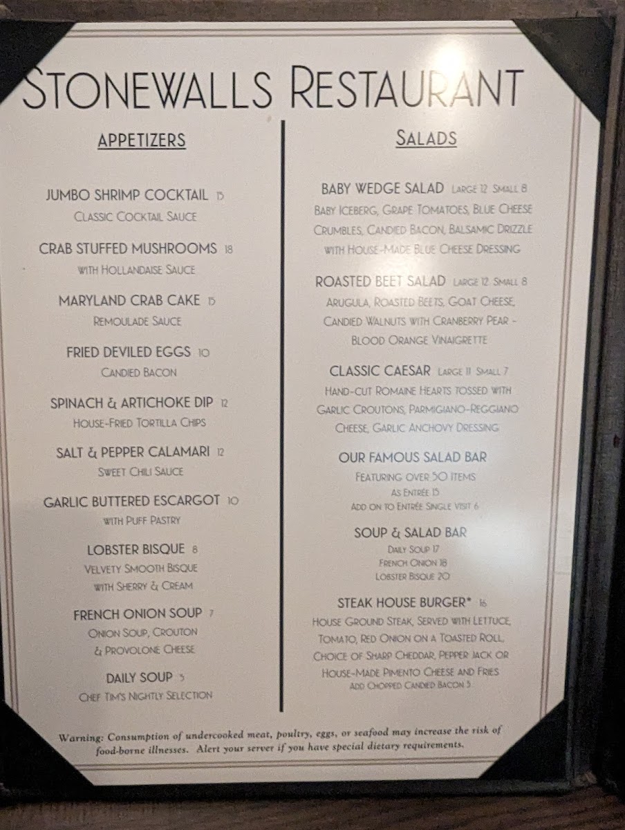 Stonewalls Restaurant - 10