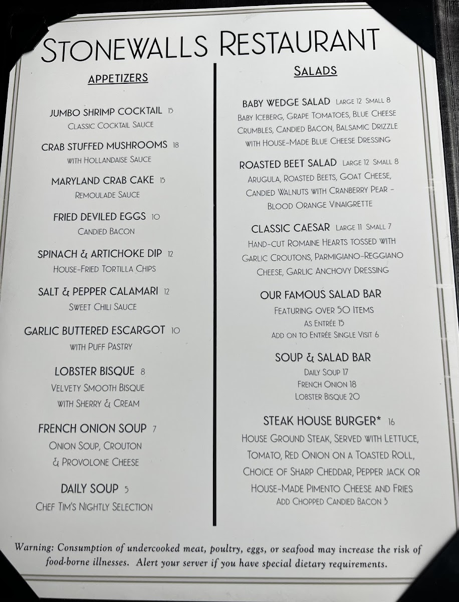 Stonewalls Restaurant - 4