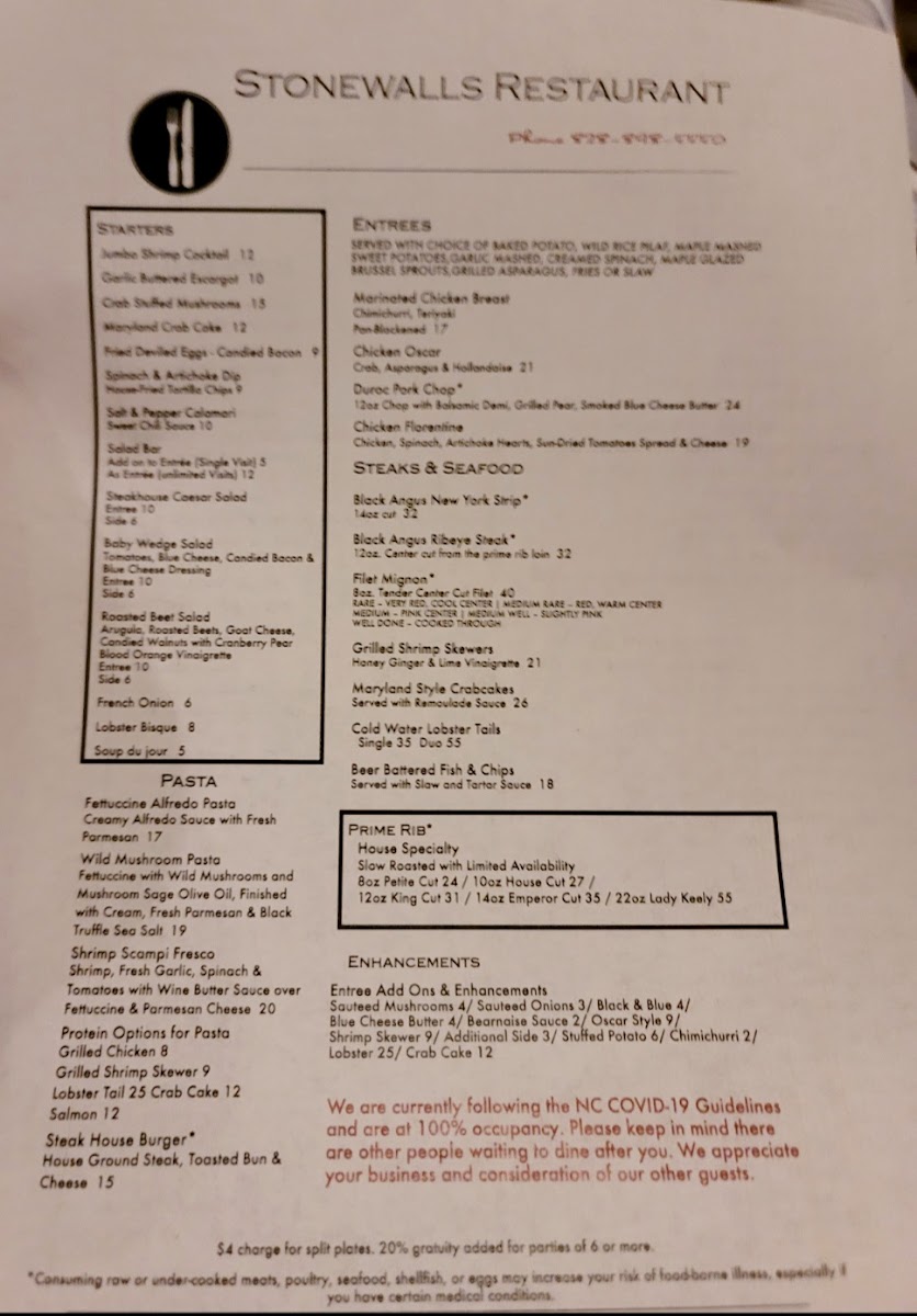 Stonewalls Restaurant - 9