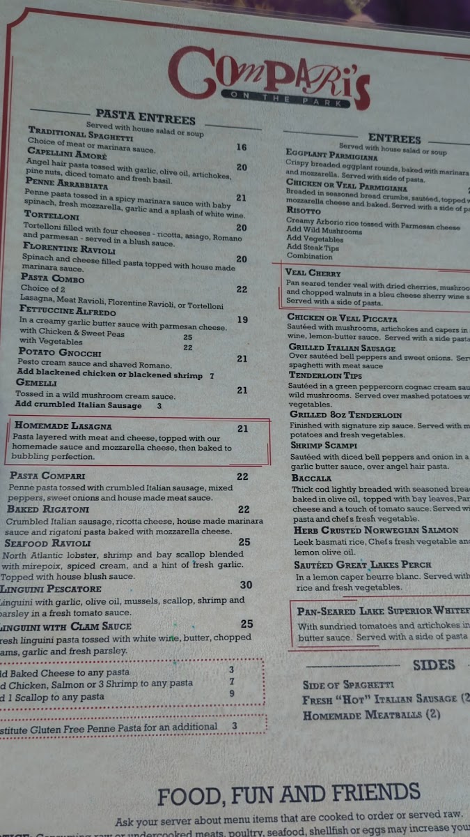 Compari's On the Park - 2