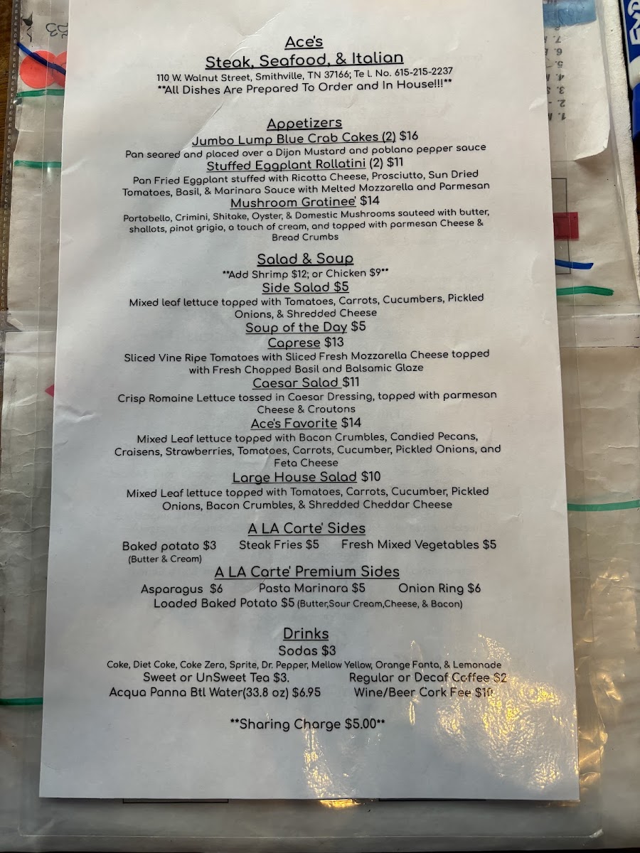 Ace's Steak, Seafood, Italian restaurant. - 8