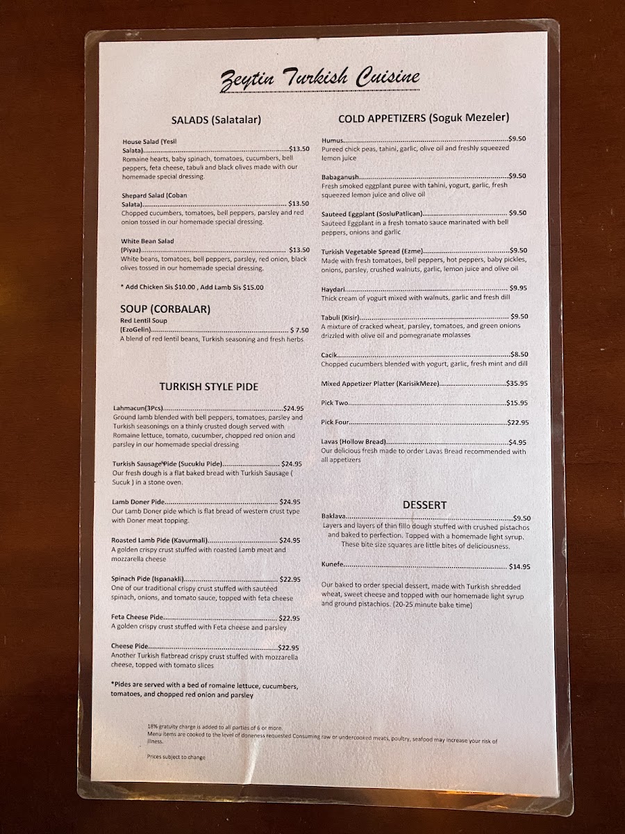 Zeytin Turkish Cuisine - 1