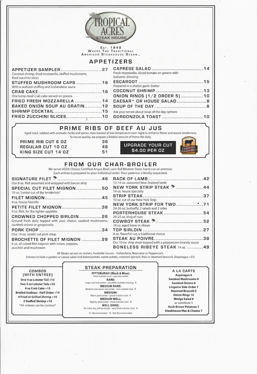 Tropical Acres Steakhouse - 1