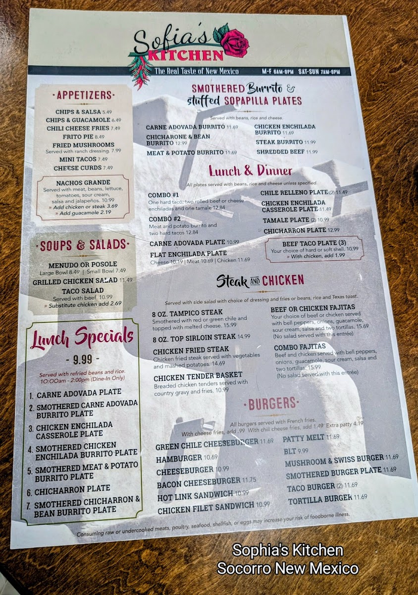 Sofia's Kitchen & Burrito Tyme - 1