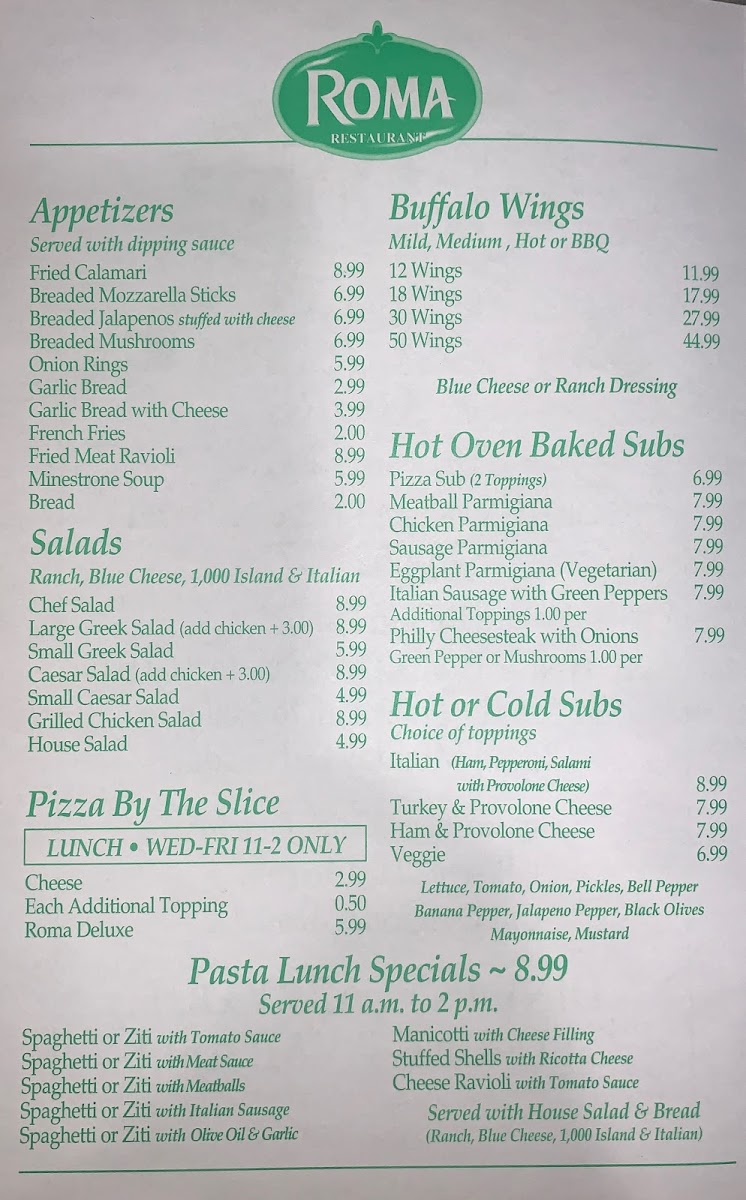 Roma Restaurant Pizza, Pasta, & More - 1