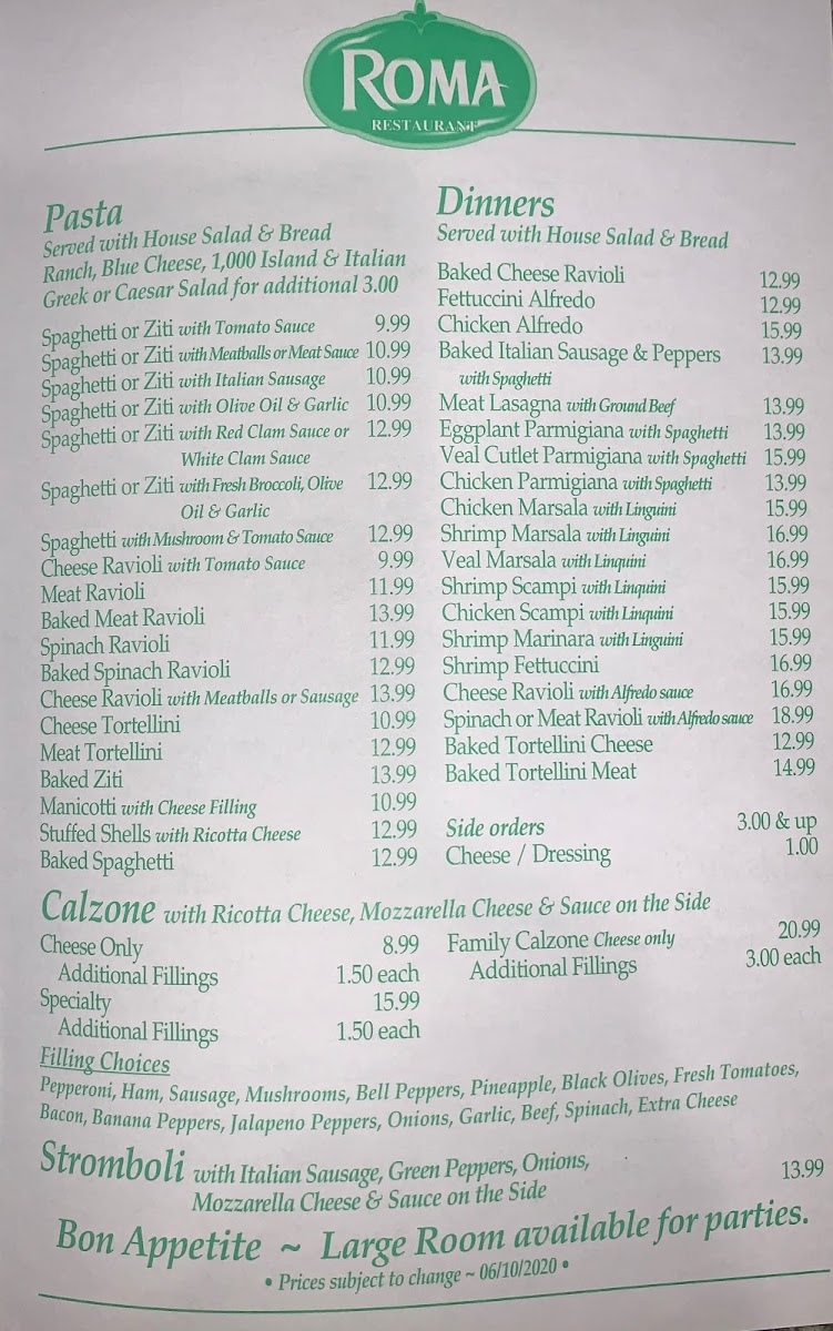 Roma Restaurant Pizza, Pasta, & More - 5