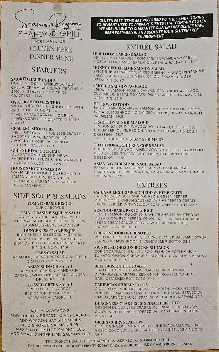 Seasons & Regions Seafood Grill - 1