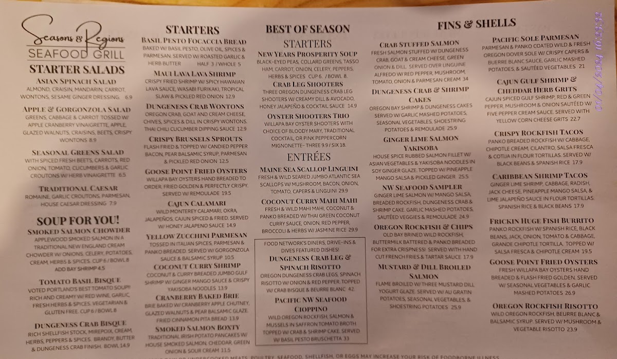 Seasons & Regions Seafood Grill - 9