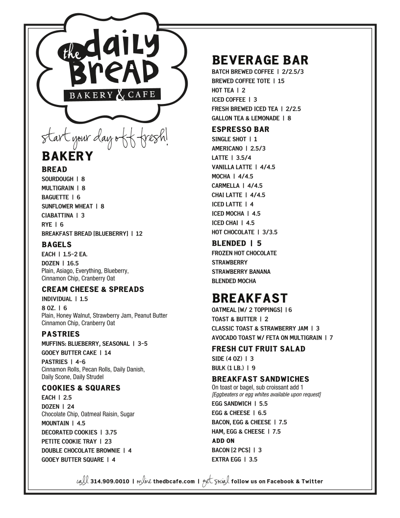 The Daily Bread Bakery & Cafe - 1