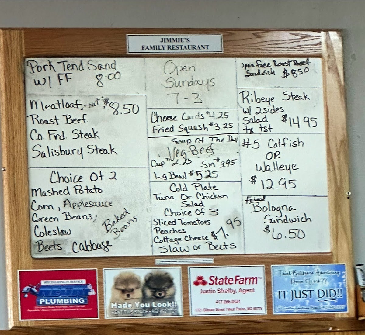 Jimmies Walleye & Catfish - 1