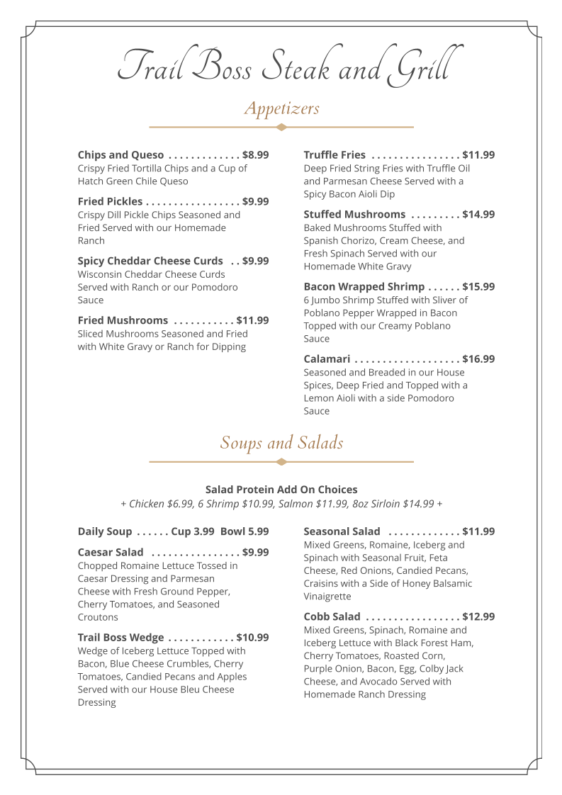 Trail Boss Steak & Grill - 3