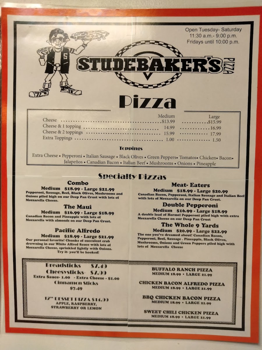Studebaker's Pizza - 1