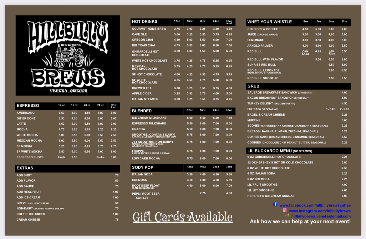 Hillbilly Brews Espresso - 1