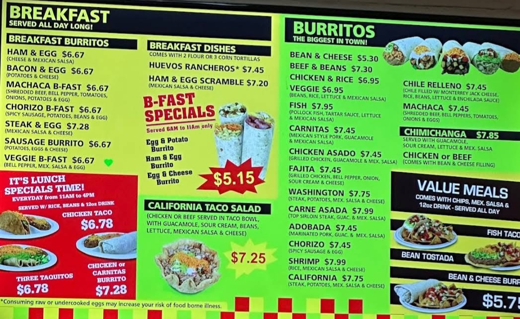California Burrito Taco Shop - 1