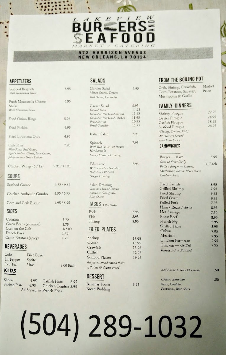 Lakeview Burgers and Seafood - 7