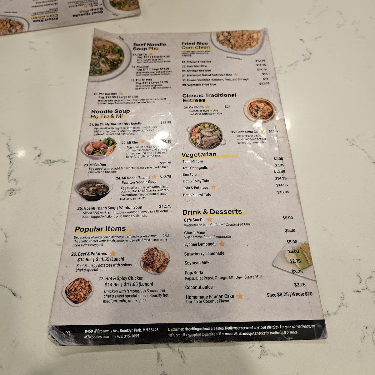 MT Noodles Vietnamese Restaurant - 3