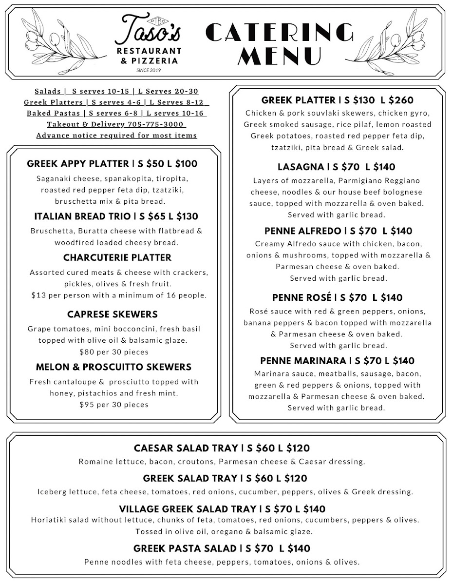 Taso's Restaurant and Pizzeria - 1