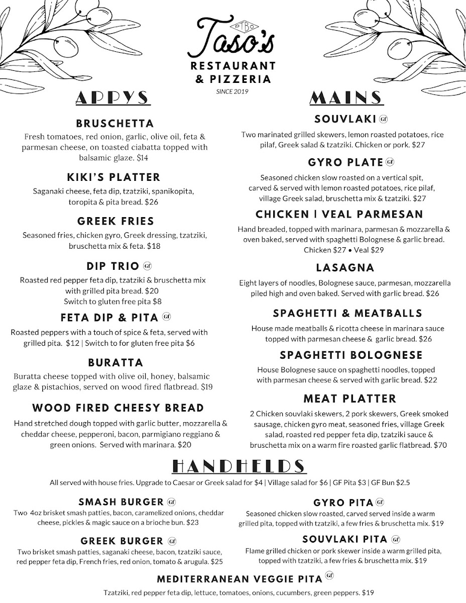 Taso's Restaurant and Pizzeria - 2