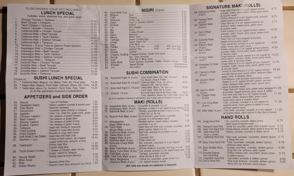 Tachi Sushi Bar - 10