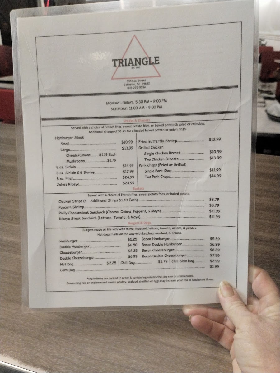 Triangle Restaurant of Johnston, SC - 1