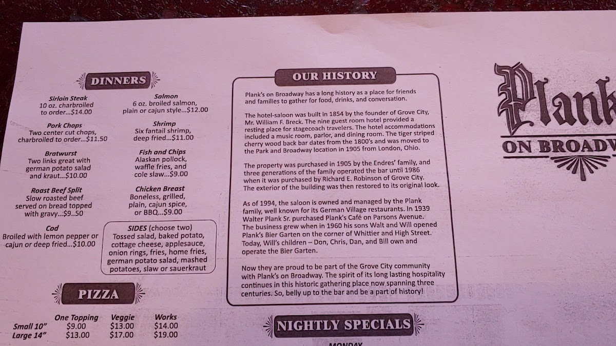 Plank's On Broadway - 10