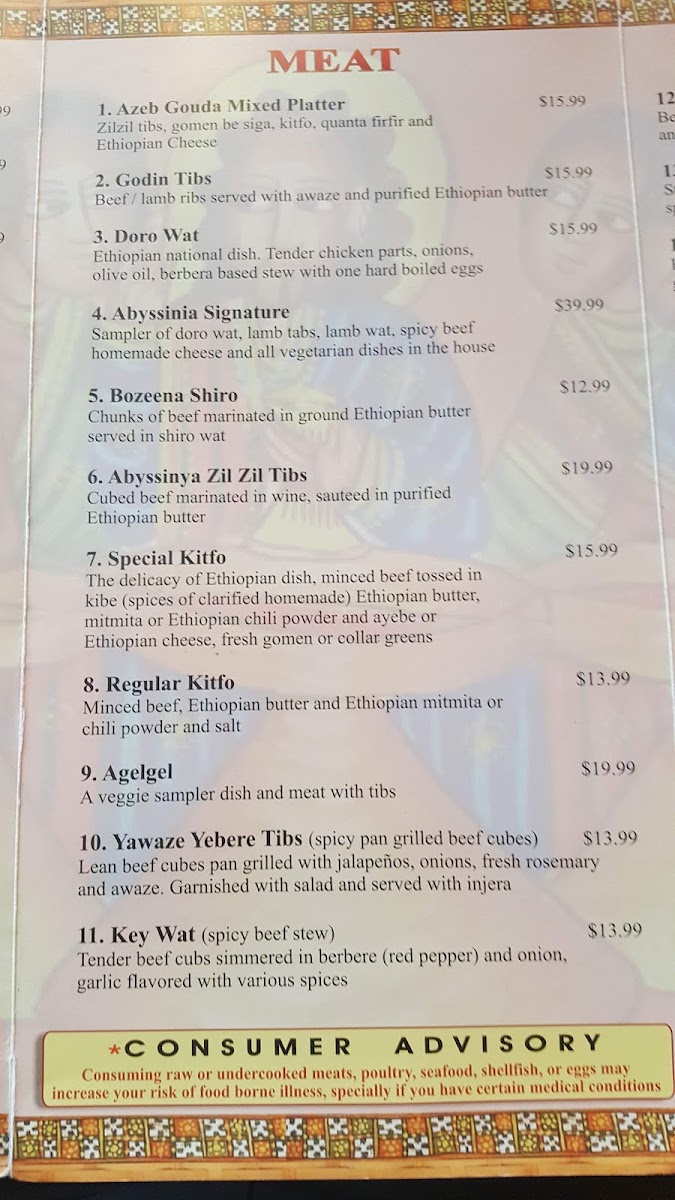 Abyssinia Restaurant and Cafe Ethiopian Cuisine - 9