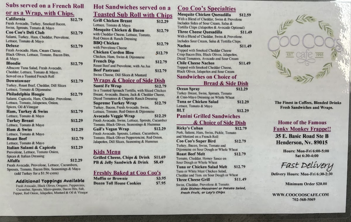 Coo Coo's Gourmet Coffee Cafe - 2