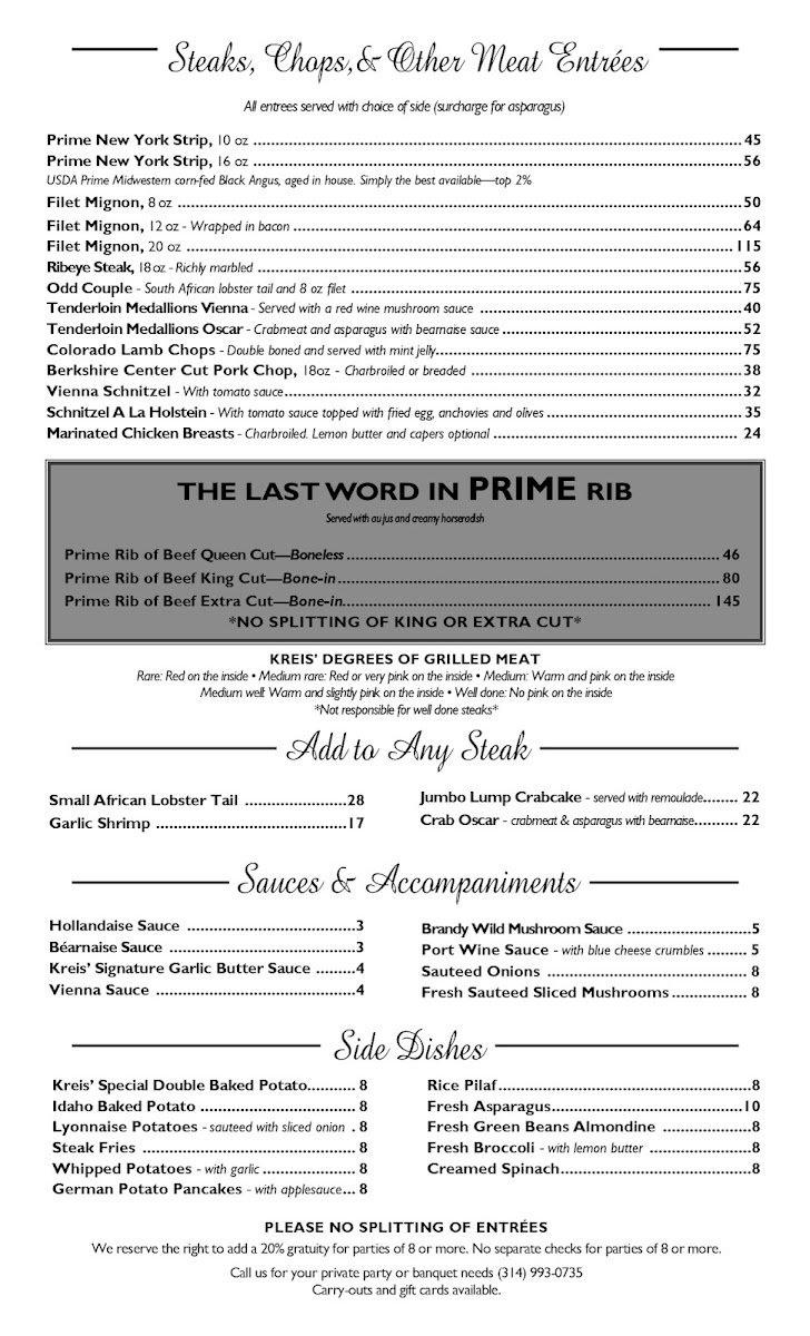 Kreis' Steakhouse & Bar - 1