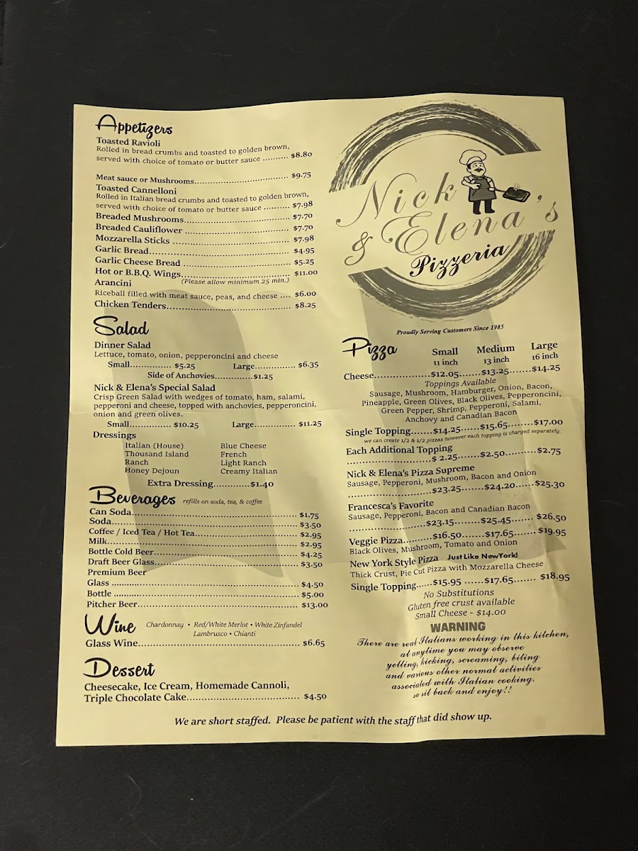 Nick & Elena's Pizzeria - 4