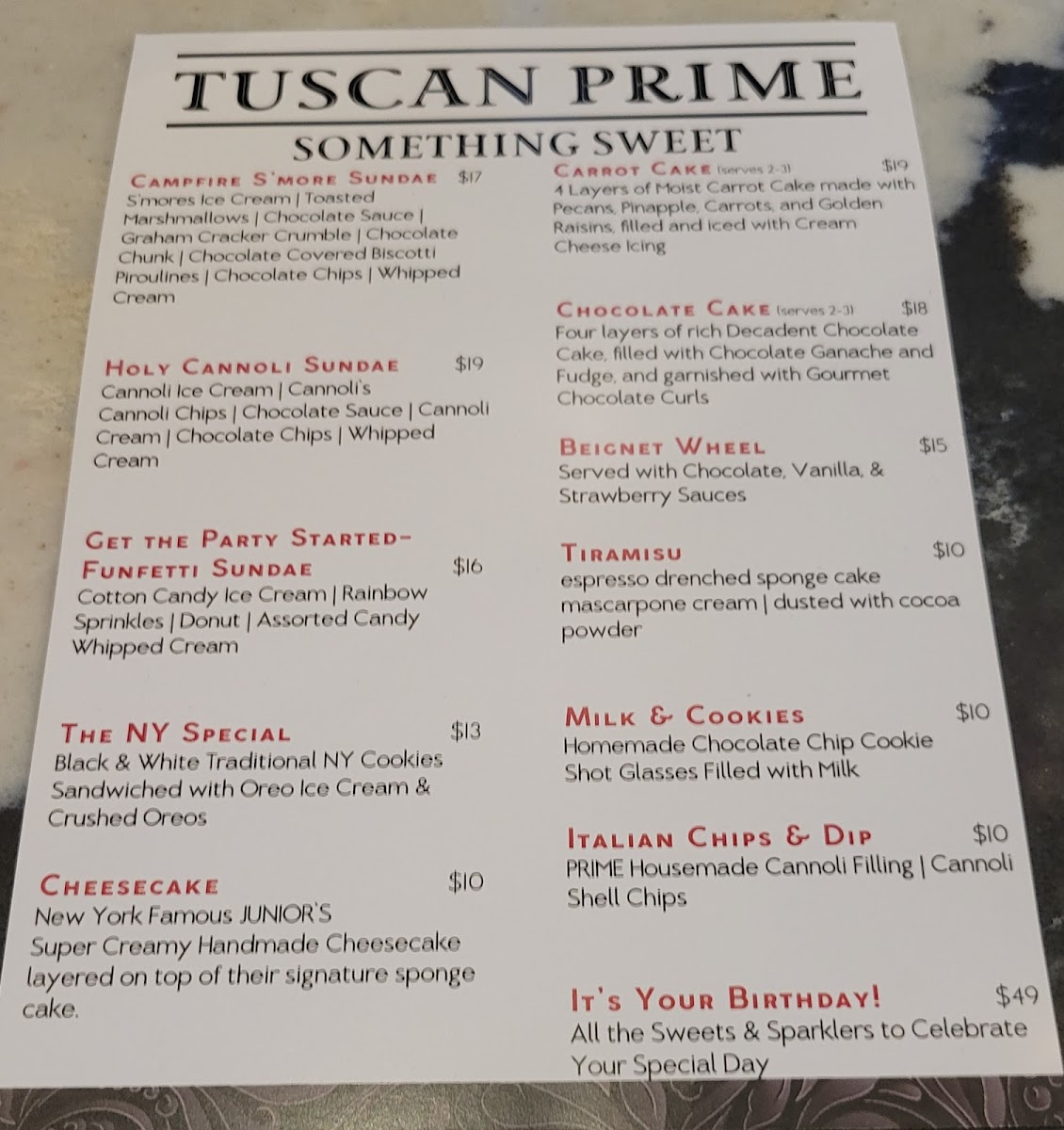 Tuscan Prime Italian Chophouse & Dolce Bar - 7
