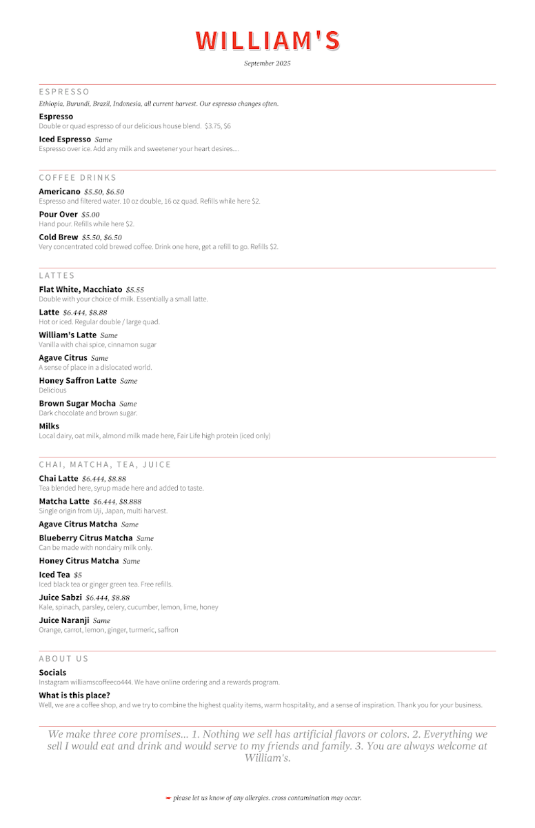 William's Coffee Co - 1