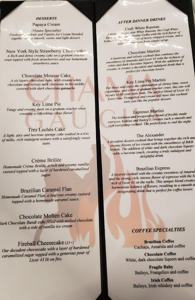 Chama Gaúcha Brazilian Steakhouse - Chicago - 2