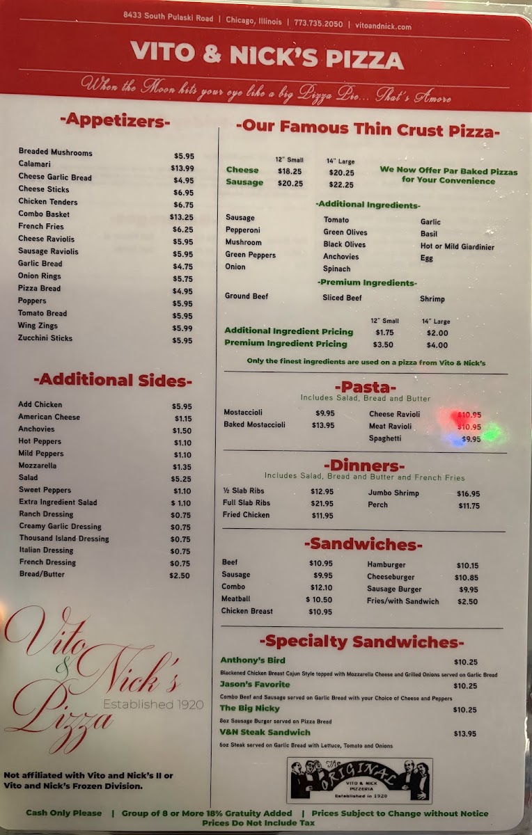 Vito & Nick's Pizzeria - 1