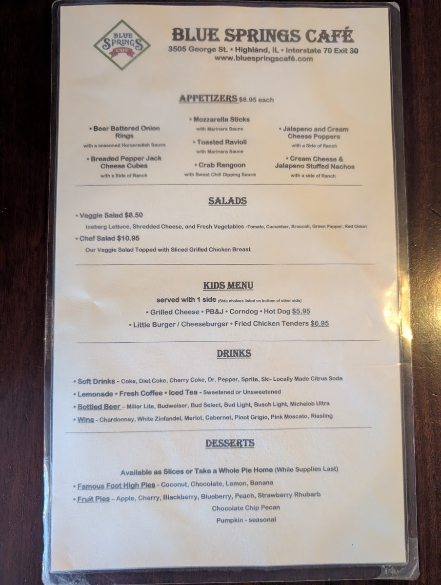 Blue Springs Cafe - 1