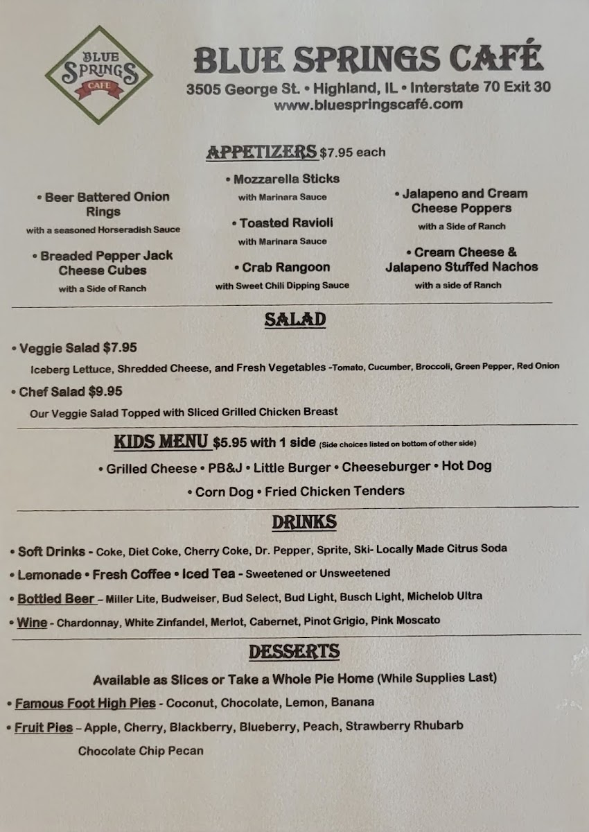 Blue Springs Cafe - 10