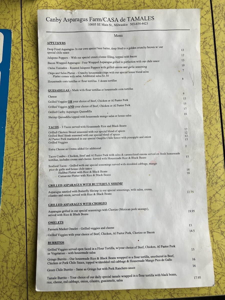 Canby Asparagus Farm Casa de Tamales - 3