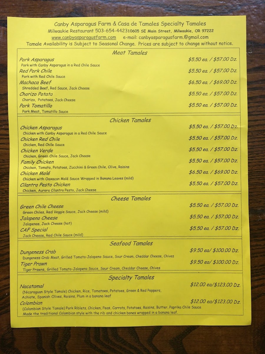 Canby Asparagus Farm Casa de Tamales - 9