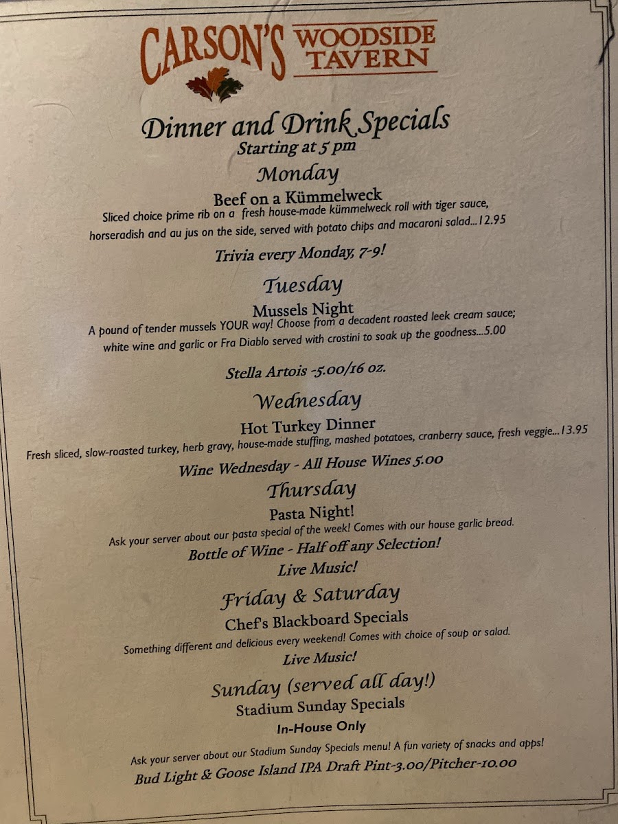 Carson's Woodside Tavern - 4