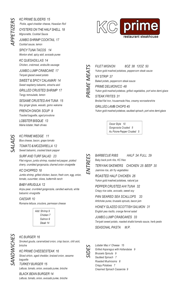 KC Prime Restaurant Steakhouse - 5