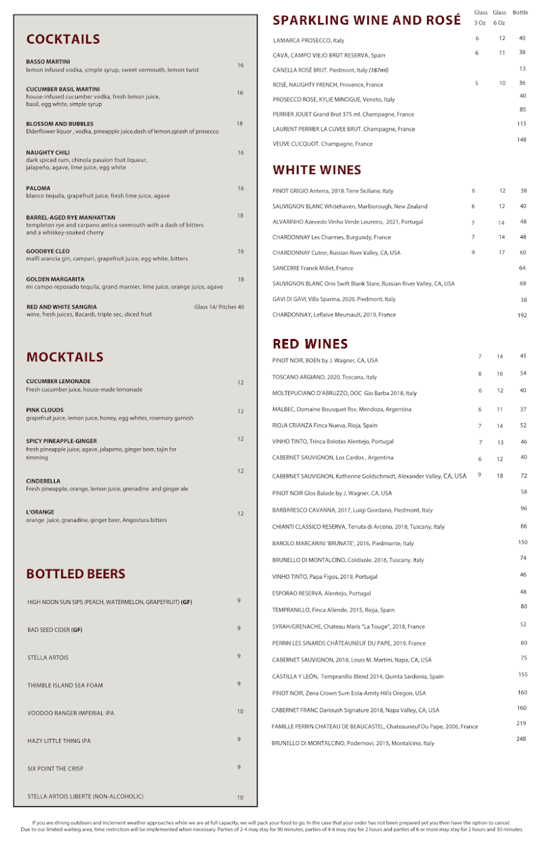 Basso Restaurant & Wine Bar - 1