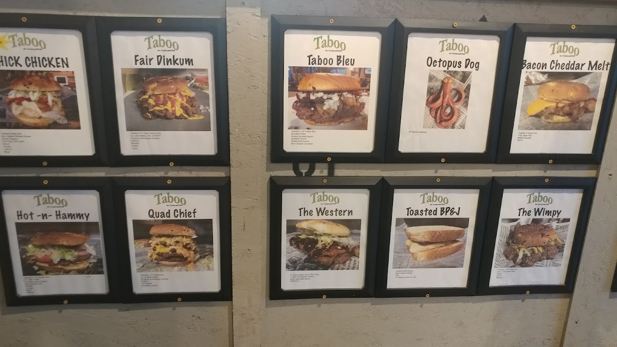 Taboo Grill Gourmet Burgers and Ice Cream. - 10