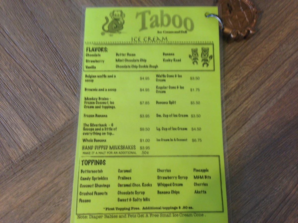 Taboo Grill Gourmet Burgers and Ice Cream. - 7