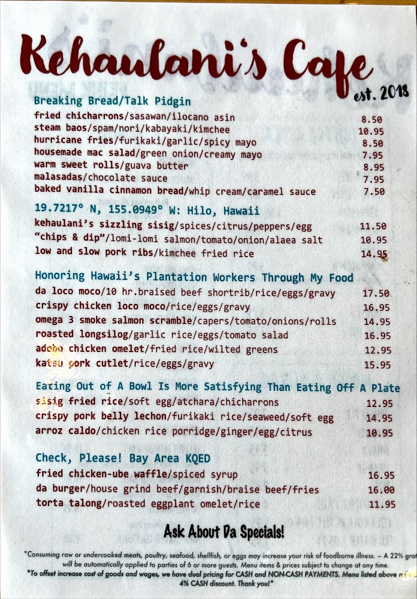 Kehaulani’s Cafe - 1