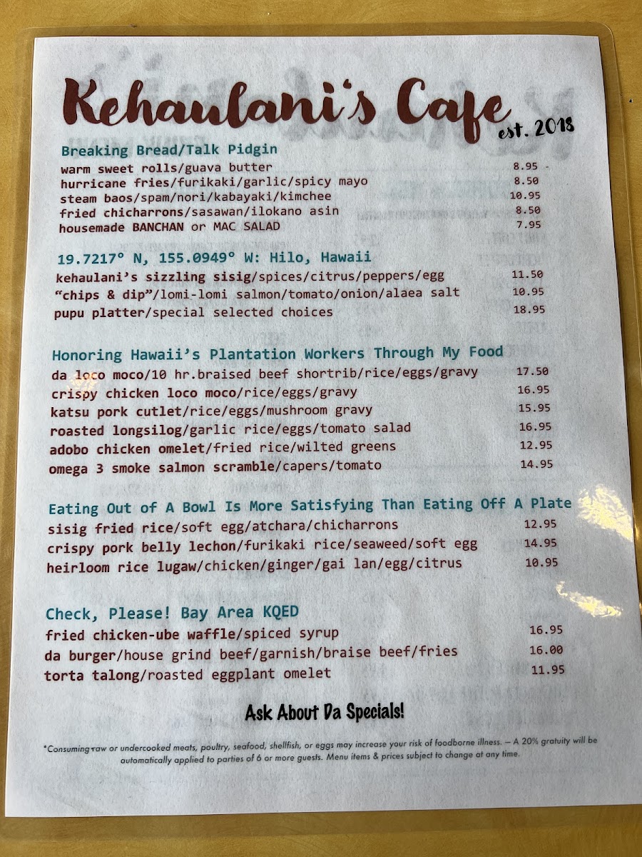 Kehaulani’s Cafe - 3