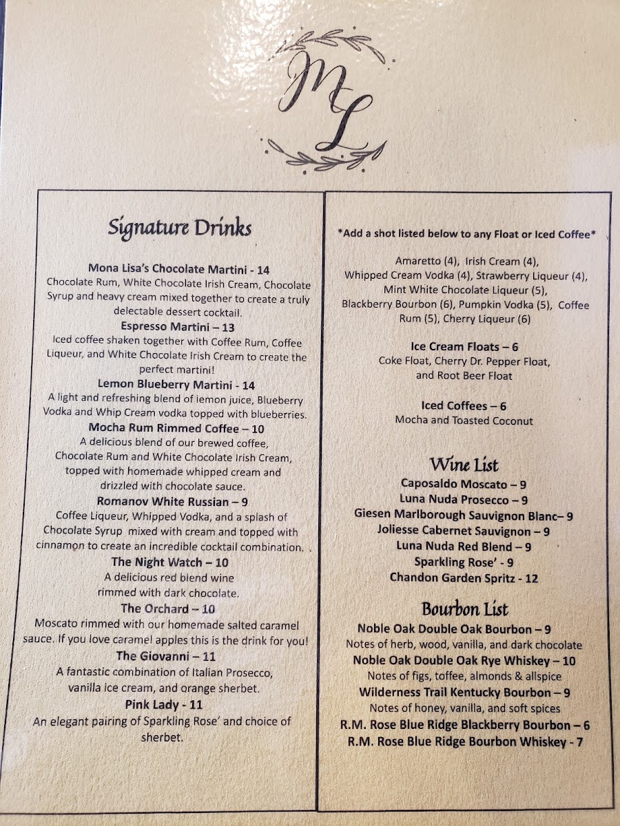 Mona Lisa’s Dessert House - 1